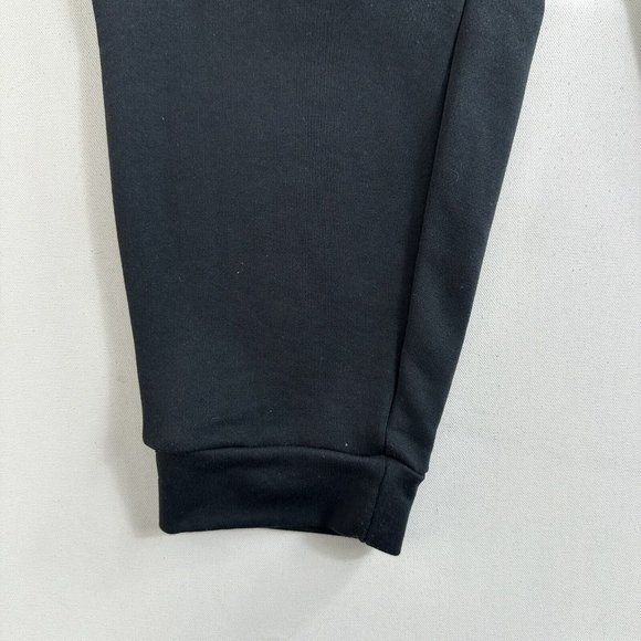 Adidas Sweatpants Black Climalite Fleece Graphic Logo Athletic Mens‎ Size Large - Picture 8 of 9